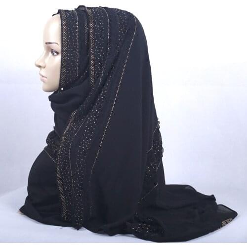 Scarf High Quality Bubble Chiffon Women Muslim Hijab Scarf Shawl Wrap Solid Plain Colors Fashion Retro Ethnic Style Accessories
