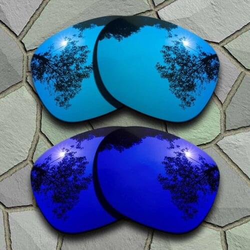 Sky Blue&Violet Blue Sunglasses Polarized Replacement Lenses for Oakley Garage Rock