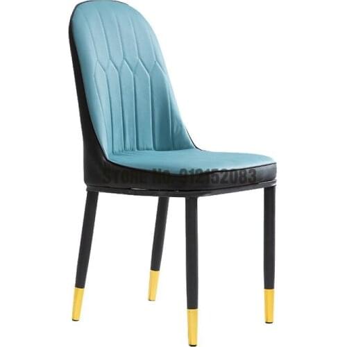 Dining chair office modern backrest coffee shop chair computer chair makeup chair net red ins hotel chair dining table and chair