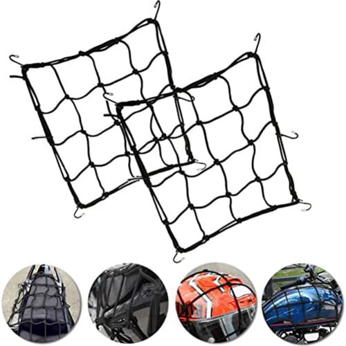 Universal Motorcycle Luggage Net Helmet Storage 6 Hooks For Luggage Storage Cargo Organizer Nets