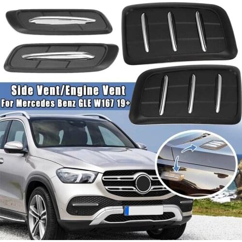 Universal ABS Car Air Intake Scoop Bonnet Hood Vent Front Hood Vent Fit for Mercedes for Benz GLE W167 2019 2020 2021