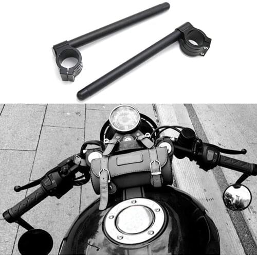 Universal Racing Adjustable CNC 31 32 37 41 50 MM Clip On Ons Fork Handlebars Handle Bar Cafe Racer Motorcycle Accessories