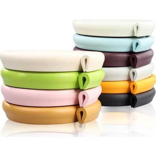 2 Meters ''U' Style New Baby bumper strip Baby Safety Corner protector Glass Table Edge Corner Guards Cushion Strip