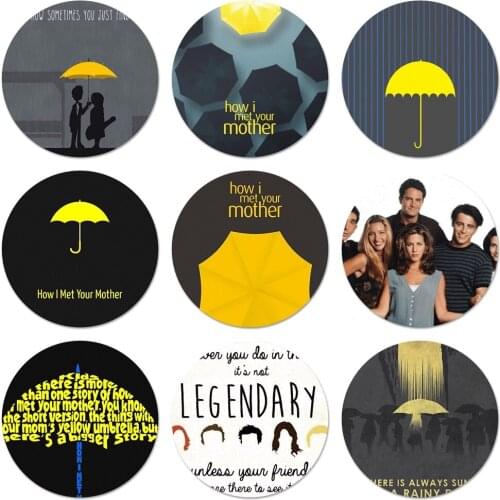 58mm How I met your mother friends series friends Badge Brooch Pin Accessories For Clothes Backpack Decoration gift