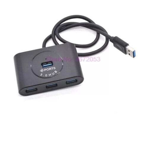 100pcs/lot USB HUB 3.0 External 4 Port USB Splitter with Micro USB Power Port for iMac Computer Laptop Accessories HUB USB 3.0