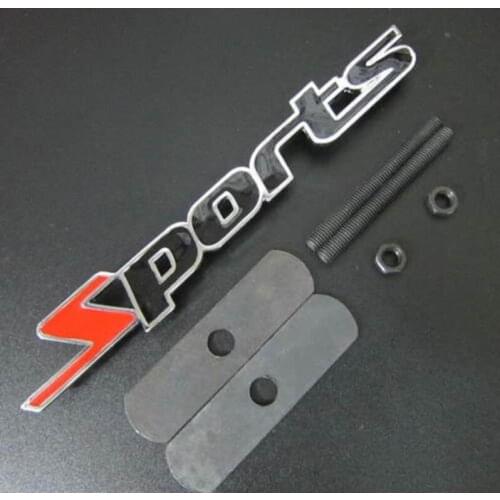 'SPORTS' Logo Car Front Grille Car Emblem UNIVERSAL 2016 NEW