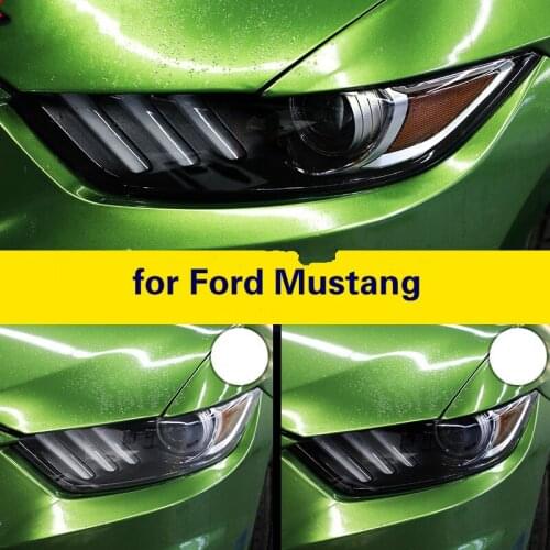 For Ford Mustang Car Accessories TPU Headlight Film Change Color Anti-scratch Headlight Protection Film Lamp Hoods Car Sticker
