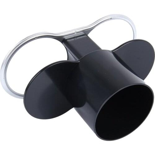 Car Seat Double Hole Cup Holder Dual Drink Can Bottle Stand Mount Black