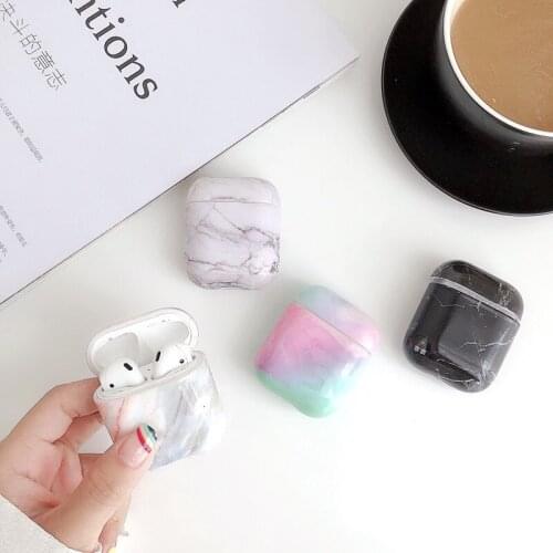 Bluetooth Wireless Earphone Anti-knock Marble Cute Cover For Apple Airpods 2 1 Case Accessories Headphone Air Pods Case Box