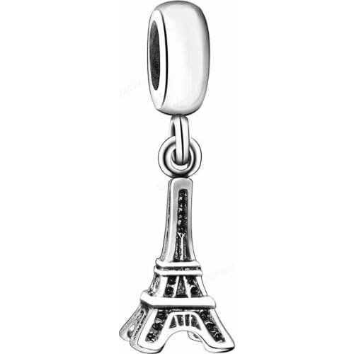 925 Sterling Silver Eiffel Tower European Charms Bead Fit Original Bracelets Chain Girl Women Pendant Charm Beads Jewelry Making