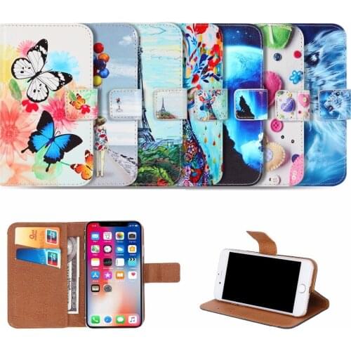 Case For SERVO W380 Case Fashion Cartoon Pattern High Quality leather protective cover Mobile phone bag