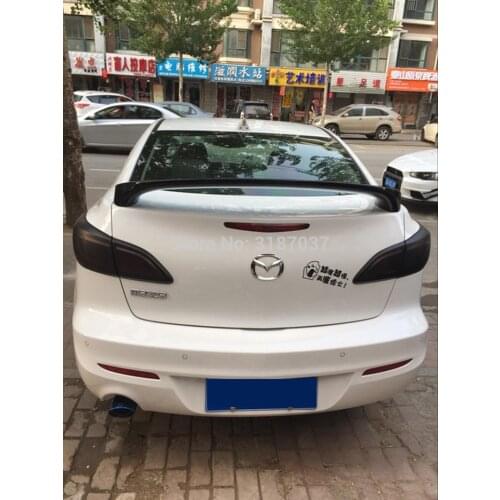 For mazda 6 4Doors Sedan spoiler 2006-2013 ABS Plastic Unpainted Color Rear Roof Spoiler Wing Trunk Lip Boot Cover Car Styling