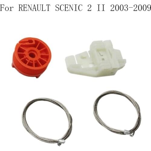 FOR RENAULT SCENIC 2 II 2003-2009 Power Electric Car Window Regulator Window Lifter Repair Kit Set Front Left