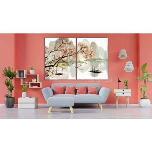 Background Modern Nature Wall Print Decor For Home