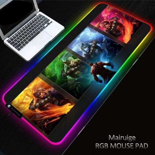League of Legends 40*90CM RGB Gaming Pad Rubber Non-Slip Laptop PC Led Gamer Large Mouse Pad Keyboard Mousepad for Computer Desk