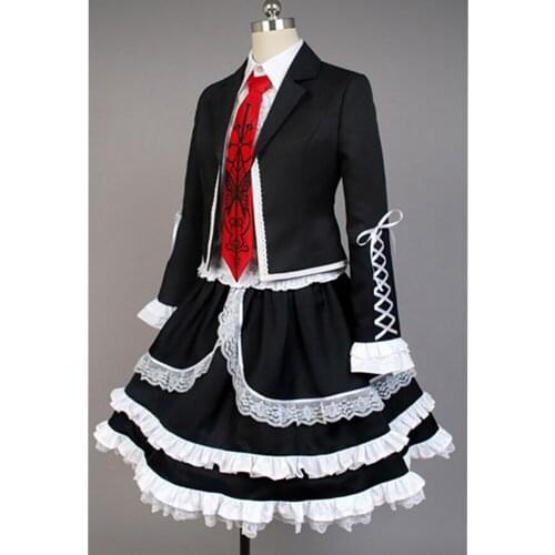 2020 7PCS Danganronpa Dangan Ronpa Celestia Ludenberg Cosplay Costume Fancy Custom Made Halloween Costumes