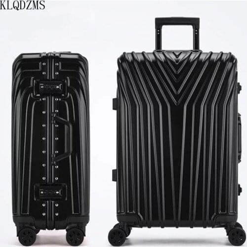 KLQDZMS 20’’22’’24’’26’’29 Inch Men Creative Wheeled Suitcase Trolley Women’s Spinner Rolling Luggage College Style Portable