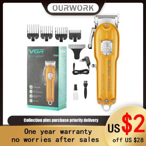 Mens Easy Styling Electric Hair Clipper Metal Oil Professional High-Power Lithium Battery Long Life