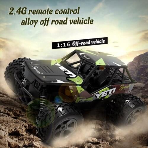 1:20 Scale Remote Control Car Toys 2.4G Remote Control Alloy Big Foot Cross Country Climbing Car Simulation Truck Kids Toy Gift
