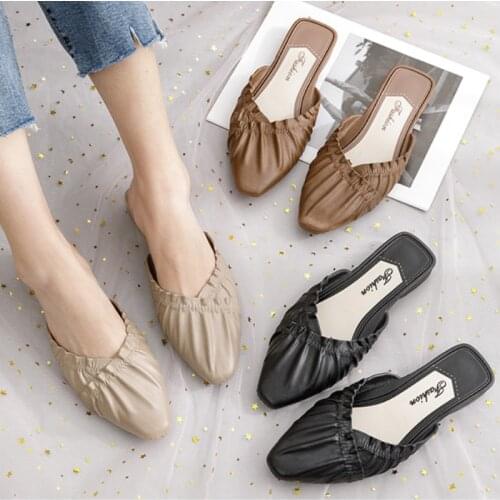 Fashion Chaussure Femme Shoes Woman Slides Outdoor Slippers Ladies Mules Zapatos De Mujer Sandals Muller Claquette Pantuflas