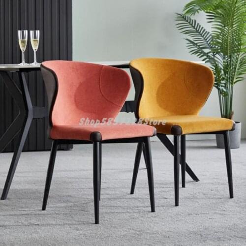 Nordic Style Family Back Dining Chair Fashion Simple Modern Hotel Restaurant Negotiation Chair Makeup Chair Light Luxury Stool