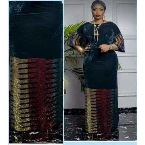 Latest 2020 african sequence lace fabric nigerian lace fabrics high quality lace with Sequins for wedding 5yards