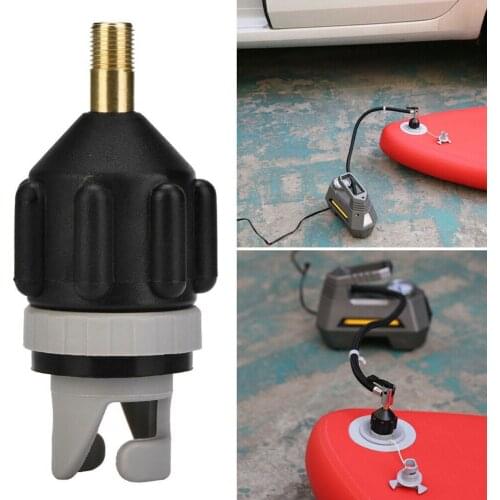 NEW Inflatable Rowing Rubber Boat Air Valve Adapter Paddle Board Canoe Kayak Air Valve Pump Compressor Converter