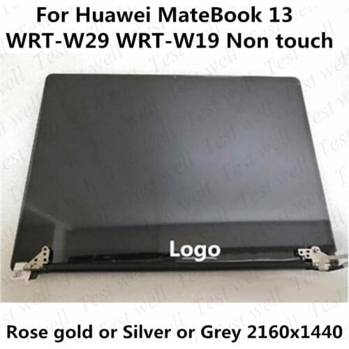 New original 13 inch for Huawei MateBook 13 WRT-W29 WRT-W19 IPS display assembly with cover non touch replacement 2160x1440