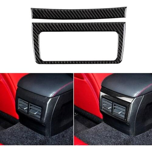 Real Carbon Fiber Car Trim Back Air Vent Outlet Panel Cover For LEXUS IS250 NX200 200T 300H Car-Styling Internal Accessories
