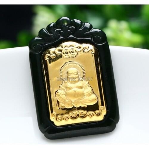 Genuine and Tian Yu Moyu Buddha public peace auspicious Jade Buddha Pendant pendant sets of men and women jade pendant