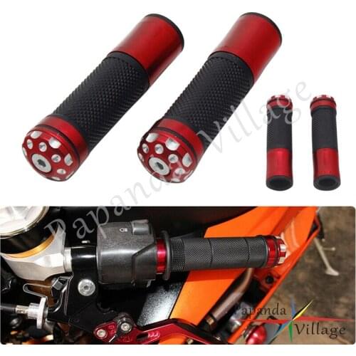 7/8'' Rubber 22mm Aluminum Motorcycle Accessories Handlebar Hand Grip Universal For Kawasaki Honda Yamaha Suzuki CBR600RR WWD
