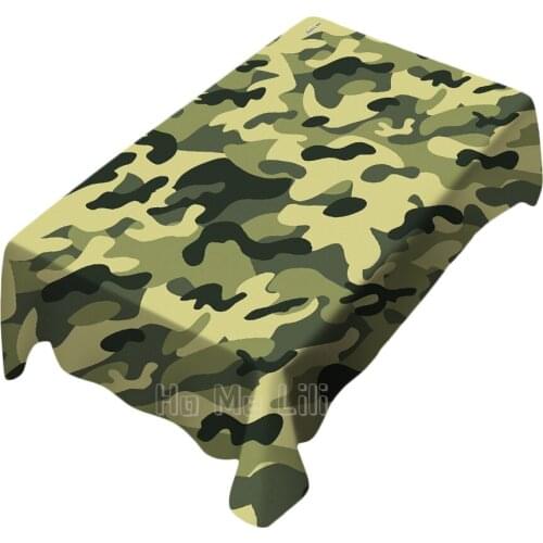 Camouflage Pattern Design Tablecloth For Picnic Kitchen Dinner Table Decor