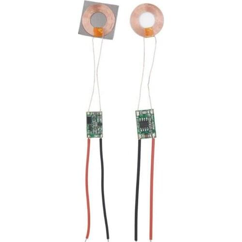 Taidacent Magnetic Cable Charger KIT for Battery 5V Wireless Charger PCB 5V 200mA Wireless Charger Receiver Module