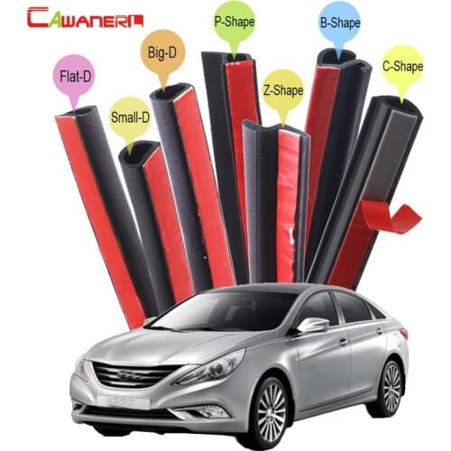 Cawanerl For Hyundai i30 i45 Genesis XG Car 4-Door Hood Trunk Seal Strip Kit Weatherstrip Rubber Sealing Seal Edge Trim