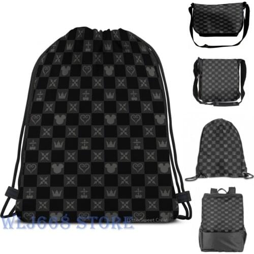 Funny graphic print shoulder Bags women Kingdom Hearts Pattern (2) Single shoulder backpack travel for men Gym Bag