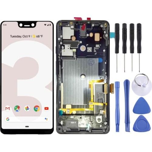LCD Screen and Digitizer Full Assembly with Frame for Google Pixel 3 XL