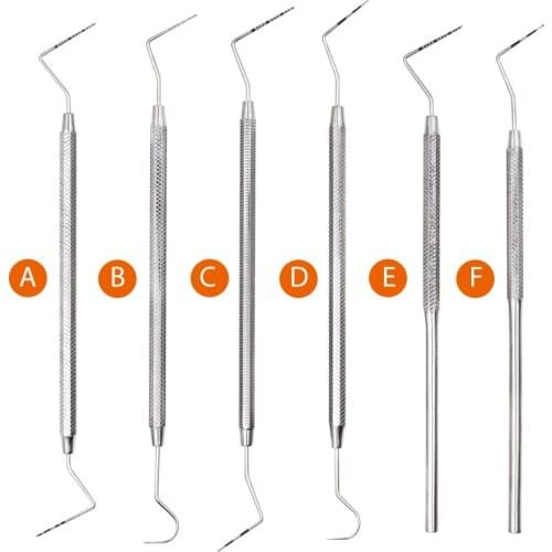 1pc Stainless Steel Dental Periodontal Probe With Scaler Explorer Instrument Double Hook Endodontic Dental Equipment Kits Tools