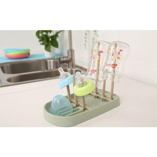 1PC Wheat straw cup holder kitchen shelf plastic cup glass storage rack Drain rack OK 0540