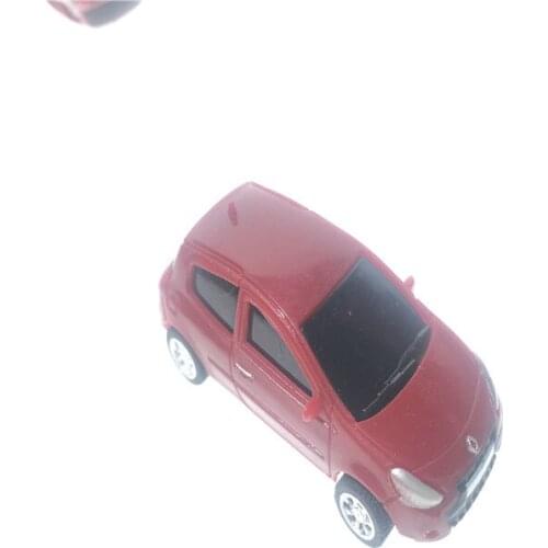 20pcs 1/87 Plastic Red Color Model Scale Suv Car In Architecture Model Building Ho Train Layout Kits Toy Materials Building