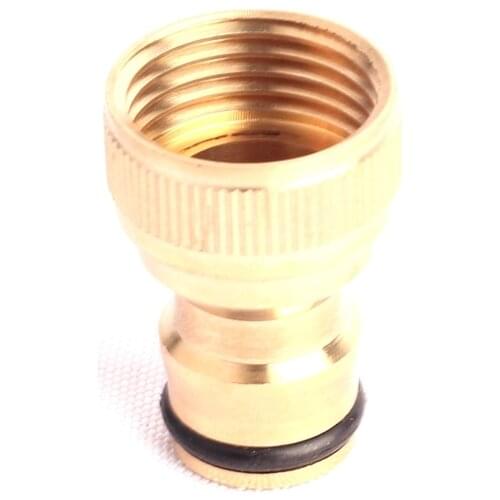 3pcs 1/2 Inch Garden Hose Connector Female Thread Hose Adapter Quick Connector Garden Irrigation Brass Hose Fitting