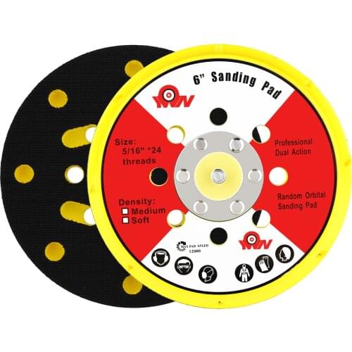 5Pcs 15Holes 6'' Air Sanding Pad Abrasive Disc Pad Polishing Abrasive Tools Dremel Electric Grinder Accessories Drop shipping