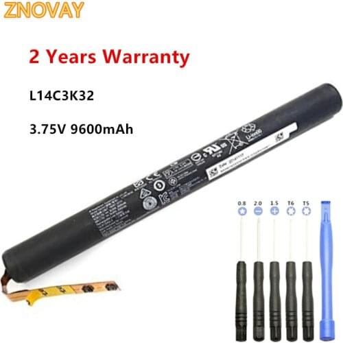 ZNOVAY L14C3K32 Battery for Lenovo YOGA Tablet 2 Pro-1380F 1380 YT2-1380 YT2-1380F Yoga 11-TTH L14D3K32 3.75V 36WH/9600mAh