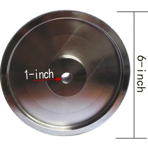 Diamond Grinding Wheels 6''(150mm) Aperture 25.4mm Grinding Wheels 60~1000 Grit High Speed Steel For Metal Chainsaw Sharpener