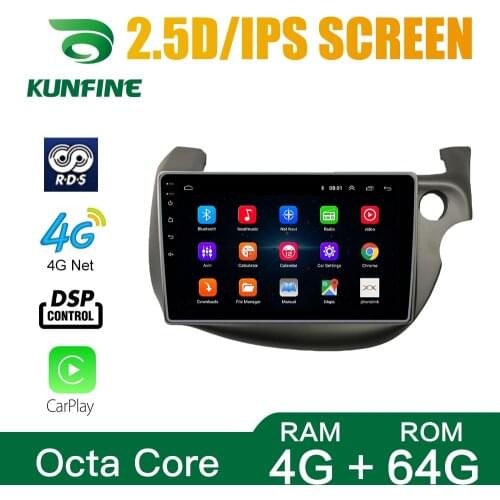 Car Stereo for Honda Fit 2007-2014 LHD/RHD Octa Core Android 10.0 Car DVD GPS Navigation Player Deckless Radio Headunit Wifi