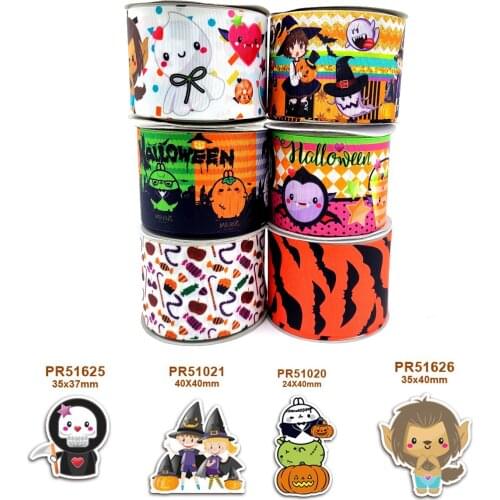 Free shipping 10 yards cartoon printed grosgrain ribbon 42523