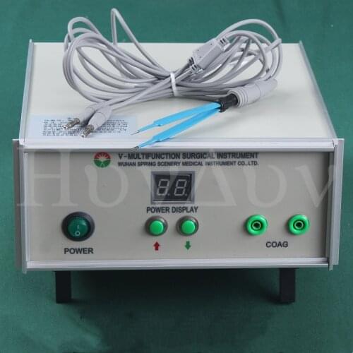 CHR-V Multifunction Instrument Surgical Bipolar Electrocoagulation Forceps Adjustable High Frequency Electrocautery Tool 220V