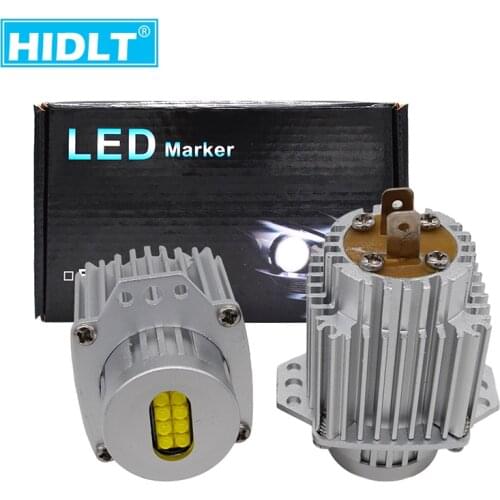 HIDLT 1 Set 80W LED Angel Eyes 6500K White Auto Replacement LED Halo Ring Marker E90 E91 3 Series 320 325i 328i 335i 2006-2008