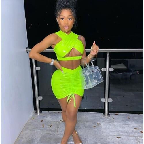 Two Piece Set Women Party Clubwear