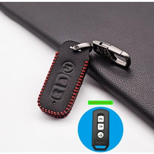 Leather Key Case For Honda PCX 125 150 SH125 SH300 2016 2017 2018 2019 2020 Super Cub 125 Motorcycle Scooter 3 Button Smart Key