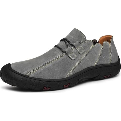 Fashion casual leather shoes men sneakers Genuine Leather men shoes loafers Outdoor walking shoes men flats zapatos de hombre